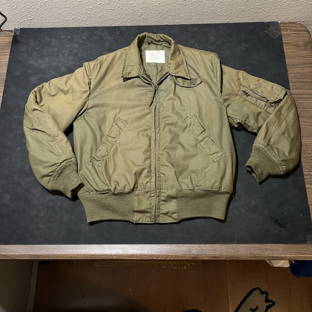 Air Force Flyers Jacket U.S MILITARY MIL Army DTD 70s Vietnam War Vintage Bomber
